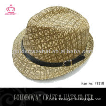 Hot Selling Paper Fedora Hat unisex fashion new design